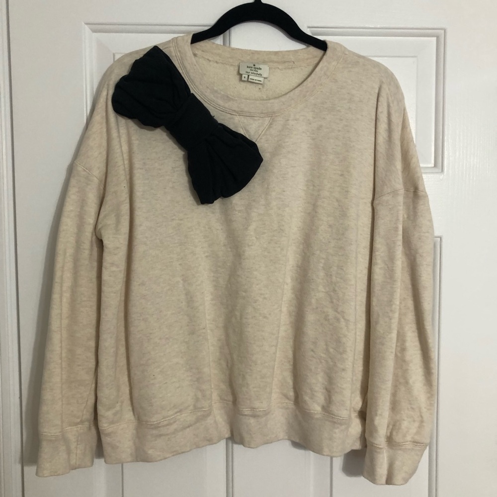 Kate Spade sweatshirt with oversized black bow, size S